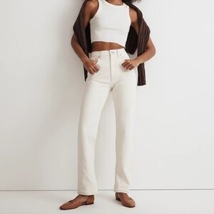 Madewell The '90s Straight Jean in Vintage Canvas size 33 NWT‎ NM515